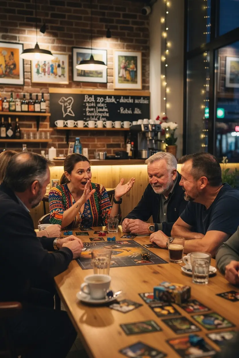 Community engagement at adult game nights event