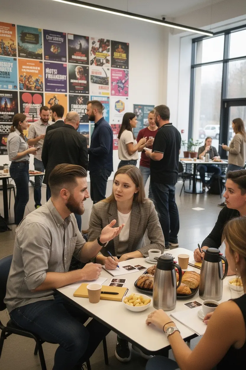 Players engaged in social deduction game night